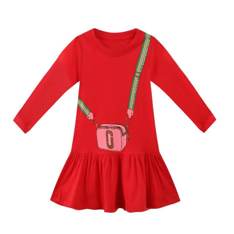 Jumping Meters Autumn Winter Children's School Dresses Long Sleeve Animals Embroidery Toddler Kids Frocks Costume Party Dress