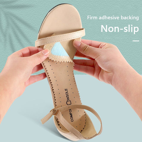 1Pair Non-slip Shoe Pads Women Sandals High Heels Seven-point Shoes Insoles Arch Support Insole for Feet Latex Cowhide Shoe Sole