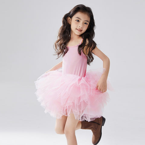 New Girl Ballet TuTu Dress 2-8 Ys Fashion Professional Kids Dancing Party Dress Performance Costume Princess Wedding Dress