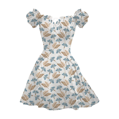 Maple Leaf Print Sexy Girl Dress 2022 New Mid Length Party Evening Dress Elegant Woman Beach Dress Fashion Lolita Sun Dresses