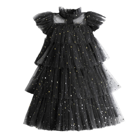 Wednesday Costume For Girls 2023 New Fancy Princess Dress Up For Kids Girls Tulle Party Dresses Carnival Cosplay Costumes