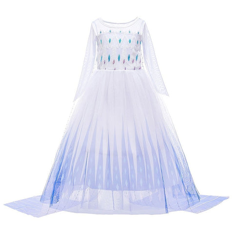 Princess Dress for Girl Anna Elsa Costume Snow Queen Rapunzel Belle Cinderella Jasmine Fancy Disguise Children Halloween Clothes
