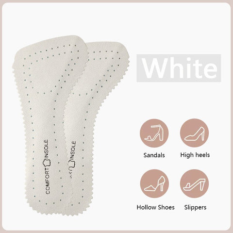 1Pair Non-slip Shoe Pads Women Sandals High Heels Seven-point Shoes Insoles Arch Support Insole for Feet Latex Cowhide Shoe Sole