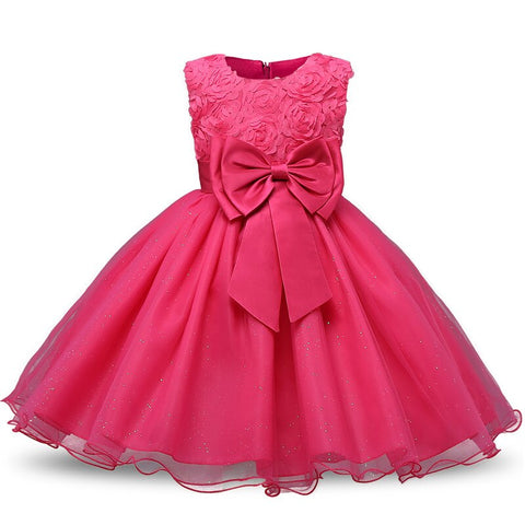Kids Christmas Dress for Girls Clothes Children Lace Princess Flower Dress Elegant Wedding Birthday Prom Gown New Year Costume
