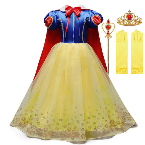 Cinderella Anna Elsa Costume Children Princess Dress for Girls Kids Cosplay Snow White Christmas Carnival Party Disguise Outfit