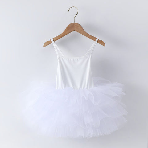 New Girl Ballet TuTu Dress 2-8 Ys Fashion Professional Kids Dancing Party Dress Performance Costume Princess Wedding Dress