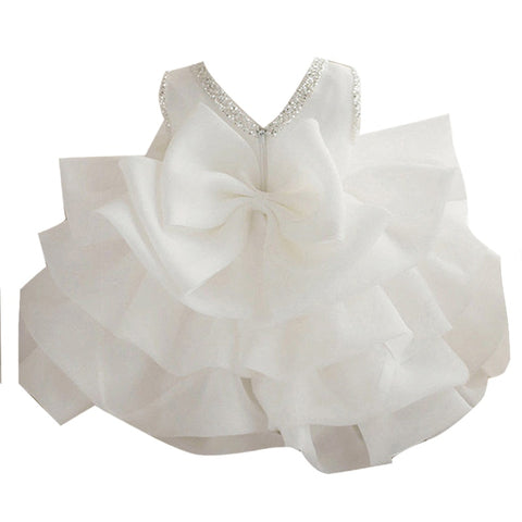 Flower Girls Dresses for Kids Baby 1st Birthday Children's Princess Costume Infant Ball Gowns Baptism Party Fluffy Wedding Dress