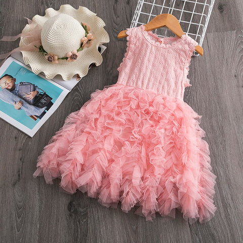 Summer Girl Dress Casual Baby Girls Clothes Kids Dresses For Girls Lace Flower Wedding Gown Children Birthday Party School Wear