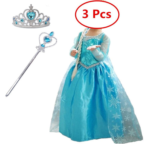 Girls Princess Dress Kids Halloween Carnival Cosplay Costume Children 4 5 6 7 8 9 10 Years Fancy Dress Up Christmas Clothes