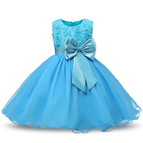 Kids Christmas Dress for Girls Clothes Children Lace Princess Flower Dress Elegant Wedding Birthday Prom Gown New Year Costume