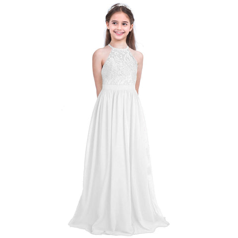 iiniim Childrens Vestidos Birthday Party Dress Kids Princess Summer Lace Wedding Dresses Girls Ball Tutu Prom Dress Teen Costume