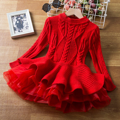 Sequin Girls Princess Party Dresses for 3-8 Yrs Kids Birthday Wedding Evening Prom Gown Spring Fall Long Sleeve Children's Dress