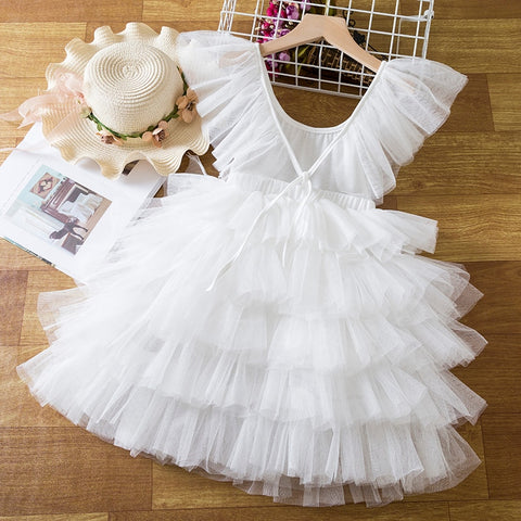 Sequin Girls Princess Party Dresses for 3-8 Yrs Kids Birthday Wedding Evening Prom Gown Spring Fall Long Sleeve Children's Dress