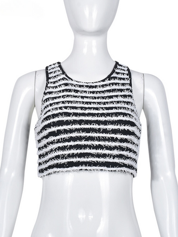 XIKTOP Panelled Tassel Tank Top Women 2023 Sexy Sleeveless Y2K Clothes Casual All-Matching Streetwear Crop Top Concise