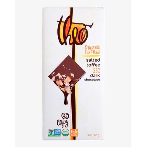 Theo Chocolate Salted Toffee (12x3 Oz)