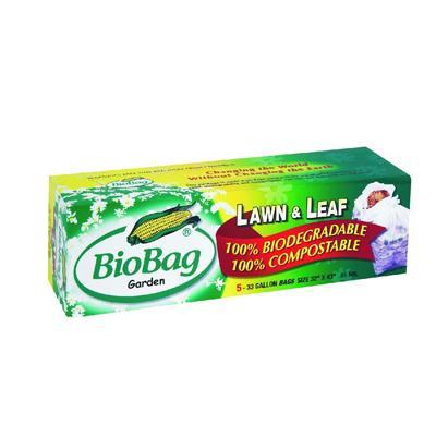 Biobag 33 Gallon Lawn And Leaf Bag (12/5 Count)