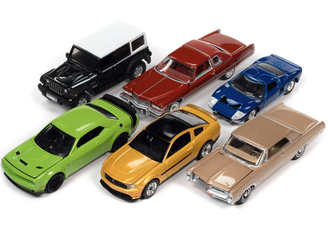 Auto World Premium 2022 Set B of 6 pieces Release 3 1/64 Diecast Model Cars by Auto World