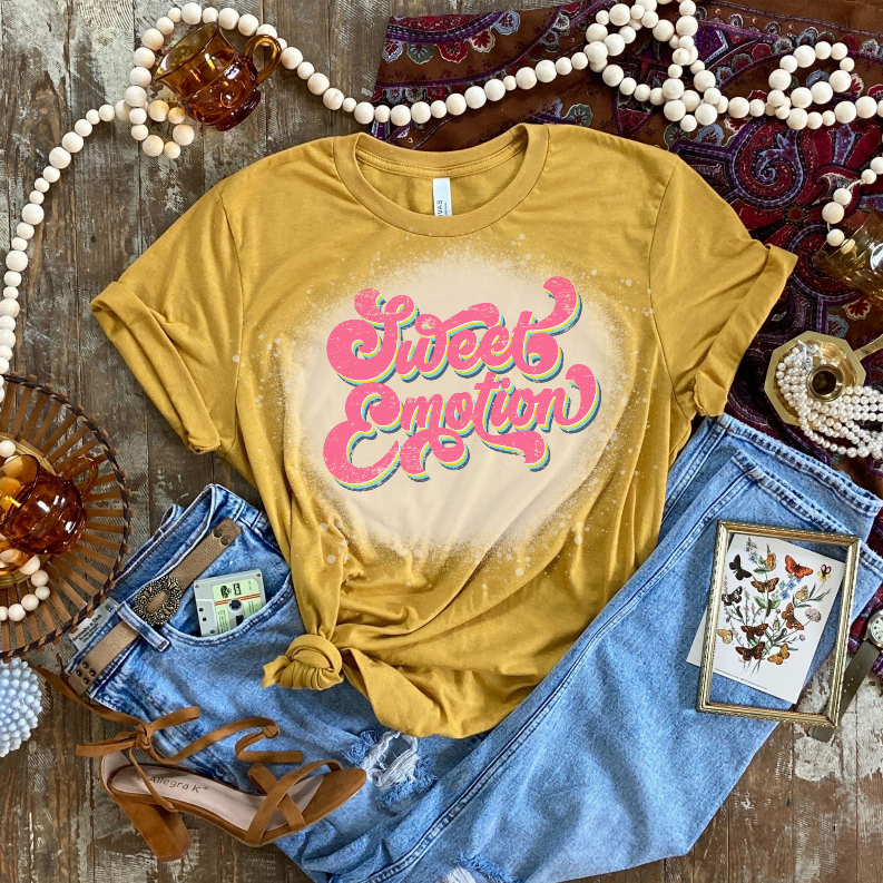 Sweet Emotion Bleached Shirt