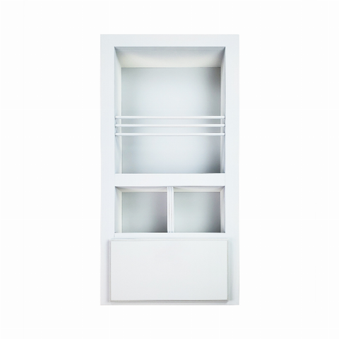 McIntosh Toilet Paper Holder Recessed Magazine Rack