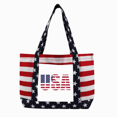 USA Flag American Patriotic Tote Bag