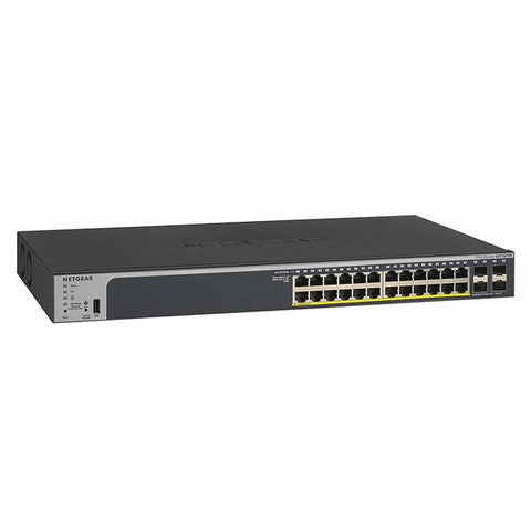 Netgear Net-gs728tpp-200nas 24 Port Gigabit Poe Mngd W. 4 Sfp Ports