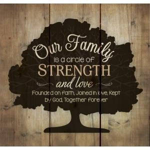 Wall Decor-Pallet-Our Family (10.5 x 10)