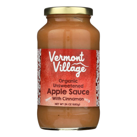 Vermont Village Organic Applesauce - Cinnamon - Case of 6 - 24 oz. (6x24 OZ)