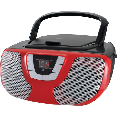 Sylvania Portable Cd Radio Boom Box (red) Curcd1025rd