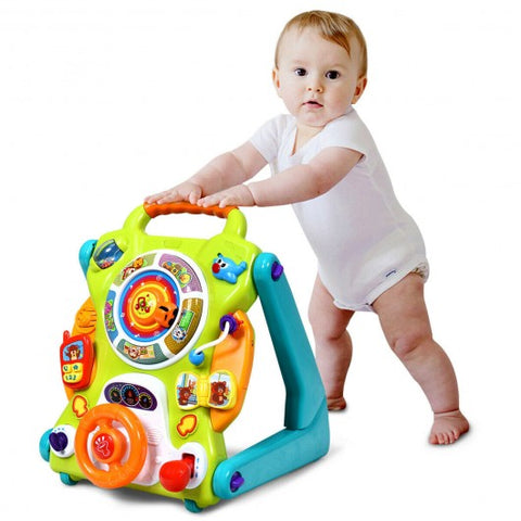 3 in1 Kids Activity Sit to Stand Musical Learning Walker