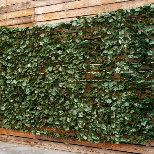Faux Ivy Leaf Decorative Privacy Fence-40 x 95 Inch