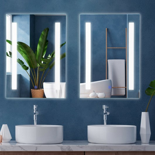 27.5-Inch LED Bathroom Makeup Wall-mounted Mirror