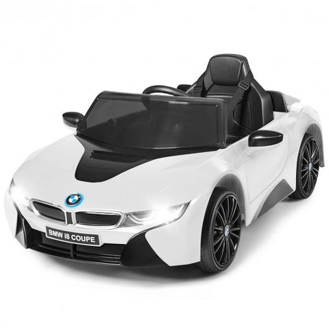 12V Licensed BMW Kids Ride On Car with Remote Control-White