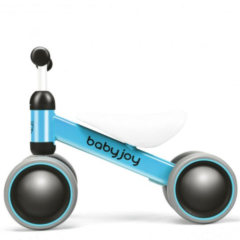 4 Wheels No-Pedal Baby Balance Bike-Blue