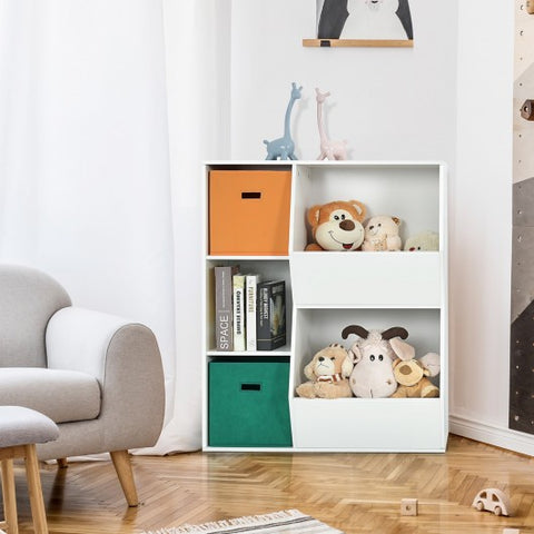 Kids Toy Storage Cabinet Shelf Organizer -White