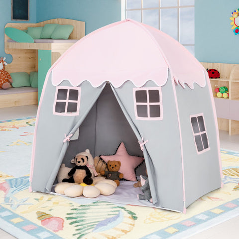 Portable Indoor Kids Play Castle Tent-Pink