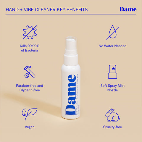 Hand + Vibe Cleaner by Dame 2oz