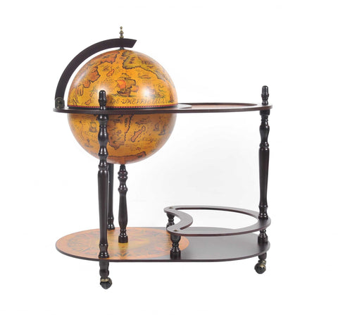 20" x 32" x 36" Red Globe Drink Trolley