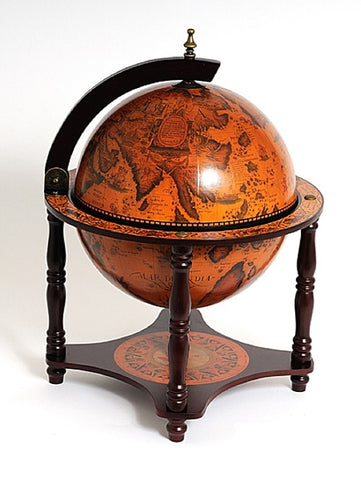 17" x 17" x 22" Red Globe Bar 4 Legged Stand