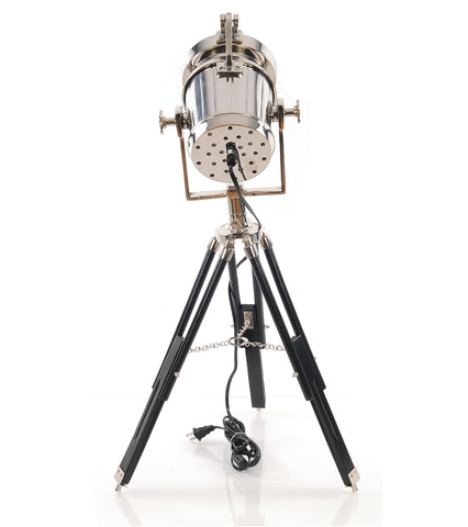 15.5" x 15.5" x 29" Alum Spot Light On Wooden Stand