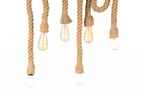 5" x 30" x 50" 6 bulbs Medusa Pendant Lamp