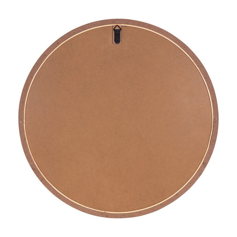 Minimalist Round Wooden Wall Mirror