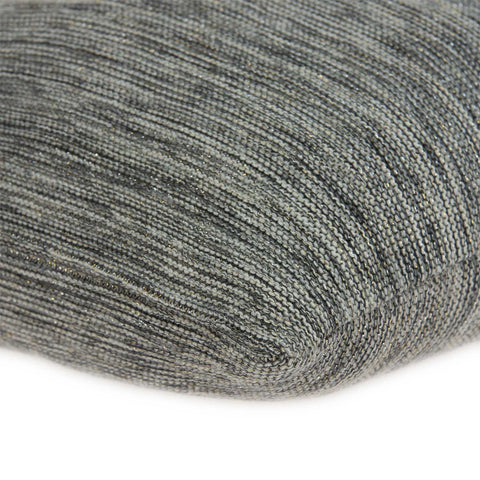 20" x 7" x 20" Unique Transitional Gray Pillow Cover With Down Insert