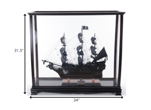 13" x 34" x 31.5" MediumDisplay Case for Tall Ship