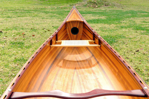 31.5" x 187.5" x 24" Wooden Canoe