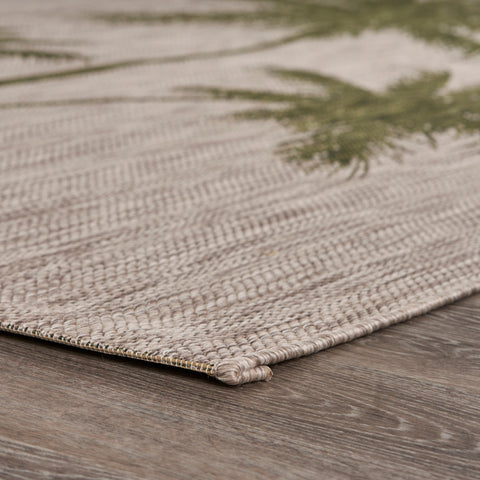 2’ x 3’ Green Palm Tree Indoor Outdoor Scatter Rug
