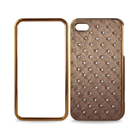 Reiko Iphone 4g Jewelry Diamond Studs Case In Beige