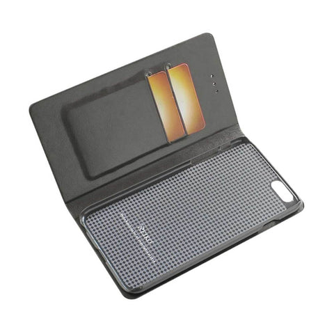 Reiko Iphone 6 Plus Flip Folio Case With Card Holder In Gray