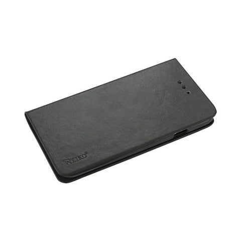Reiko Iphone 6 Plus Flip Folio Case With Card Holder In Gray