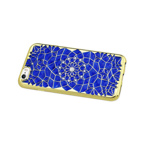Reiko Iphone 6 Plus/ 6s Plus Soft Tpu Case With Sparkling Diamond Sunflower Design In Navy