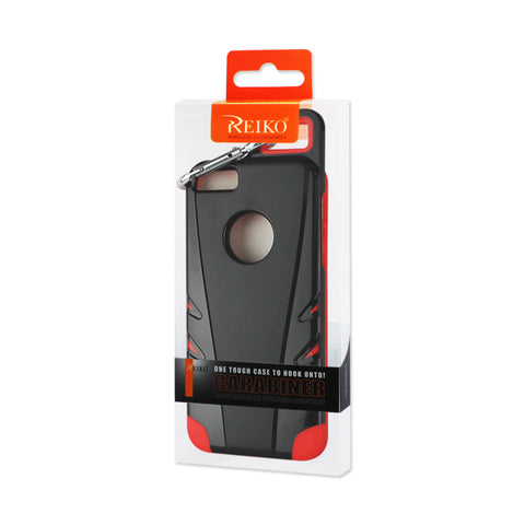 Reiko Iphone 5/5s/se Dropproof Workout Hybrid Case With Hook In Black Red